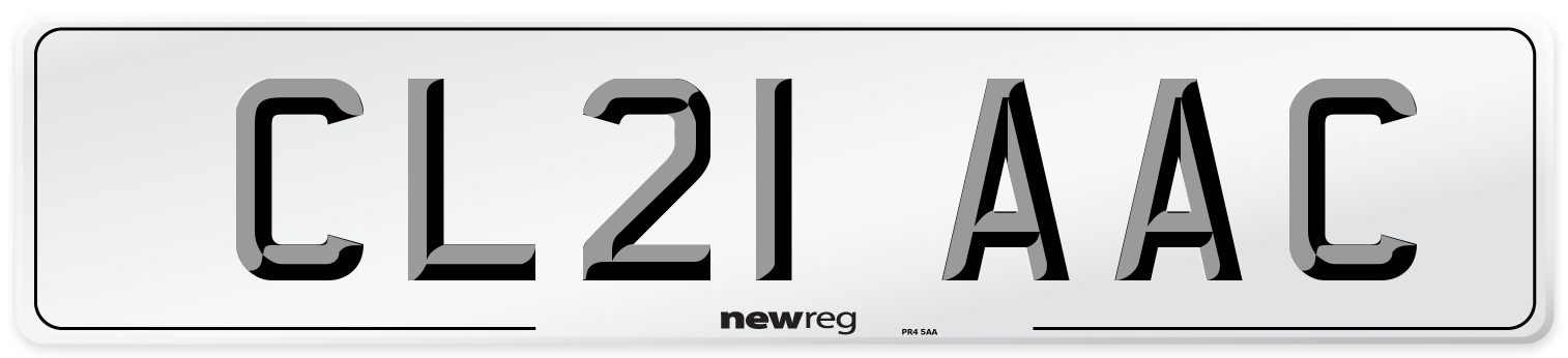 CL21 AAC Number Plate from New Reg